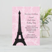 Geestdag in Parijs Sweet Sixteen Kaart (Staand voorkant)