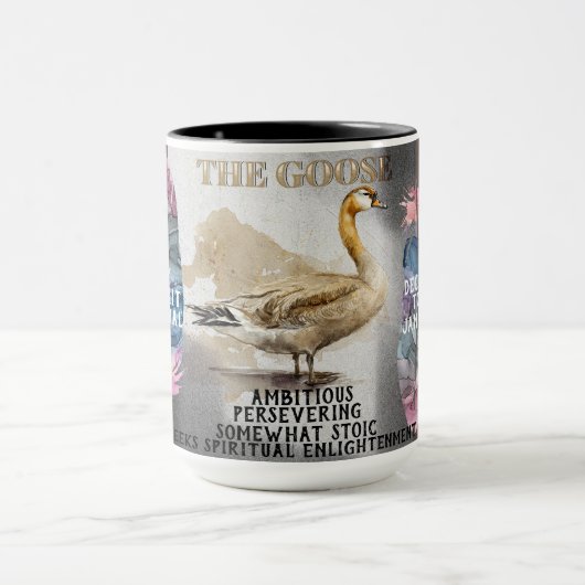 "Geestdier" De Gans Dec-Jan Koffie Mok (Midden)