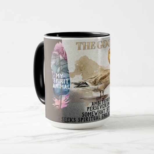 "Geestdier" De Gans Dec-Jan Koffie Mok (Voorkant links)