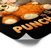 Geestdier is de knuffel aap knuffelend poster (Hoek)