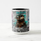 "Geestdier" Otter Jan - Feb Koffiemok Mok (Midden)
