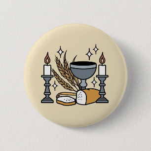 Geestelijk Geloof en Genade – Bemoedigend Christel Ronde Button 5,7 Cm