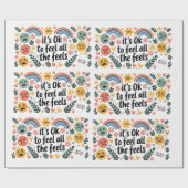 Geestelijk gezondheidsbewustzijn is allemaal goede cadeaupapier (Vlak)