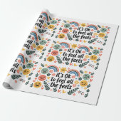 Geestelijk gezondheidsbewustzijn is allemaal goede cadeaupapier (Uitgerold)