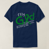 Geestelijk gezondheidsbewustzijn Mijn God is hieri T-shirt (Design voorkant)