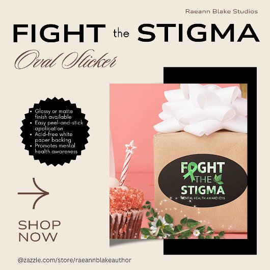 Geestelijk gezondheidsbewustzijn Ovale Sticker