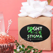 Geestelijk gezondheidsbewustzijn Ovale Sticker