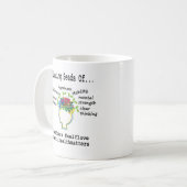 Geestelijk gezondheidsbewustzijn Zelfzorg Koffiemok (Voorkant links)