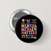 Geestelijk gezondheidsprobleem Autisme Bewustzijn Ronde Button 5,7 Cm (Voorkant /achterkant)