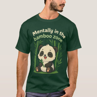 Geestelijk in de bamboezone – Cute Chibi Panda T-s T-shirt