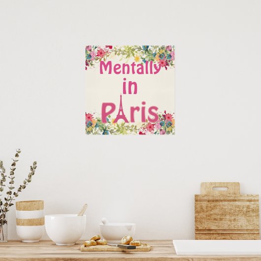 Geestelijk in het Poster van Parijs (Keuken)