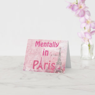 Geestelijk in Parijs wenskaart Kaart