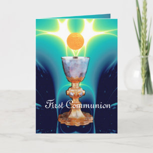 GEESTELIJK LICHT 1e Heilige Communie / Doop Bedankkaart
