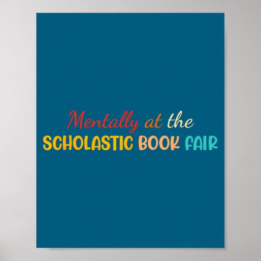 Geestelijk Op De Scholastic Boekenbeurs Retro Vint Poster (Voorkant)
