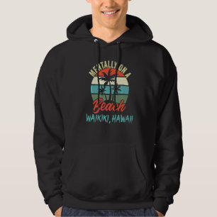 Geestelijk op een strand in Waikiki Hawaii Sunset Hoodie