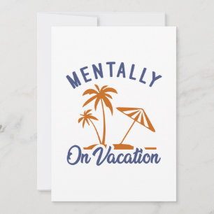 Geestelijk op vakantie bedankkaart