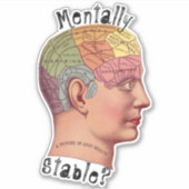 Geestelijk stabiele contouren Sticker (Voorkant)