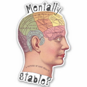 Geestelijk stabiele contouren Sticker