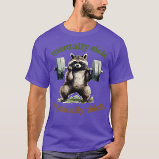 Geestelijk ziek fysiek dik afval Panda Lover 1 T-shirt