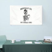 Geestelijk ziek maar heel koud Halloween Spandoek (Beurs)