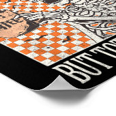 Geestelijk ziek, maar totaal koel Halloween Skelet Poster (Hoek)