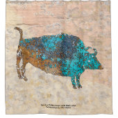 Geestelijke Bizon Beeld Uinta Basin, Utah Douchegordijn (Voorkant)