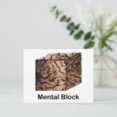 Geestelijke blokkering briefkaart (Staand voorkant)