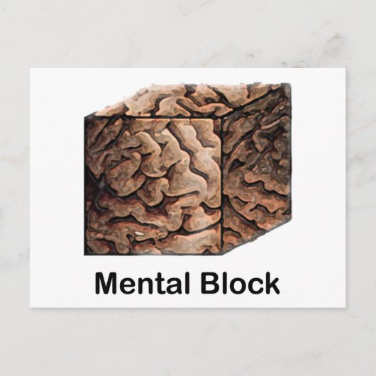 Geestelijke blokkering briefkaart (Voorkant)