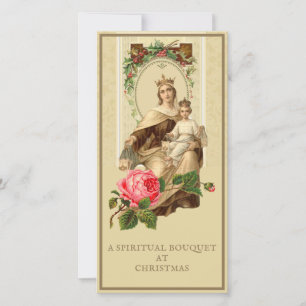 Geestelijke Boeket Katholiek Gebed Berg Carmel Feestdagenkaart