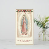 Geestelijke Boeket Katholiek Gebed Guadalupe Feestdagenkaart (Staand voorkant)