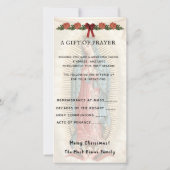 Geestelijke Boeket Katholiek Gebed Guadalupe Feestdagenkaart (Achterkant)