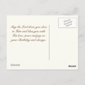 Geestelijke geelbloem briefkaart (Achterkant)