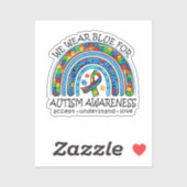 Geestelijke gezondheid, ABA-therapeut, Autisme Bew Sticker (Vel)