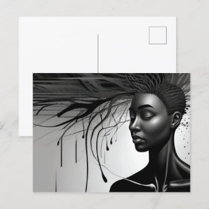 Geestelijke gezondheid abstracte kunst briefkaart