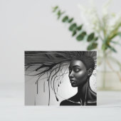 Geestelijke gezondheid abstracte kunst briefkaart (Staand voorkant)