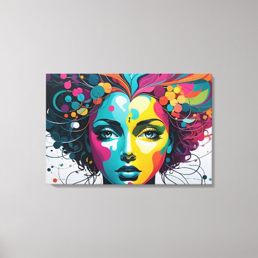 Geestelijke gezondheid abstracte kunst canvas afdruk (Voorkant)