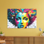 Geestelijke gezondheid abstracte kunst canvas afdruk (Insitu (Woonkamer))