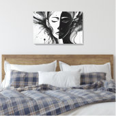 Geestelijke gezondheid abstracte kunst canvas afdruk (Insitu (Slaapkamer))