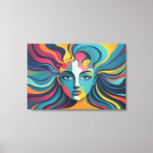 Geestelijke gezondheid abstracte kunst canvas afdruk (Voorkant)
