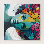 Geestelijke gezondheid abstracte kunst legpuzzel (Horizontaal)
