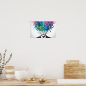 Geestelijke gezondheid abstracte kunst poster (Keuken)