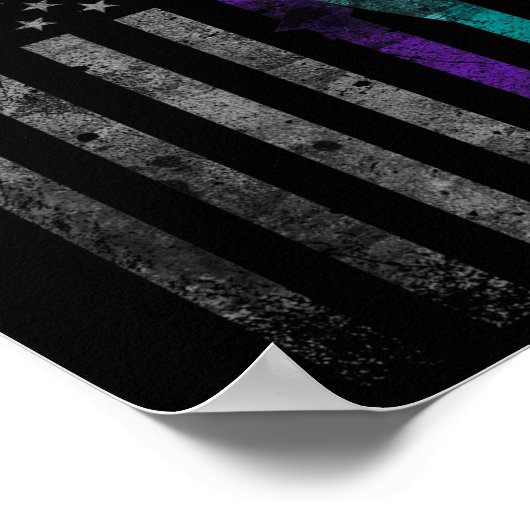 Geestelijke gezondheid Amerikaanse vlag zelfmoord  Poster (Hoek)