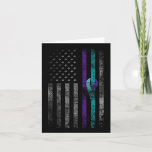 Geestelijke gezondheid Amerikaanse vlag zelfmoordb Kaart