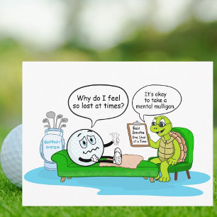 Geestelijke Gezondheid Beterschap, Golf Humor voor Briefkaart