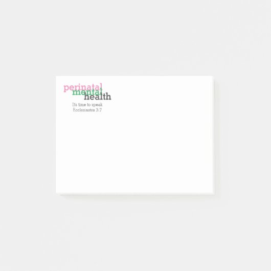Geestelijke gezondheid | BEWUSTMAKING VAN PERINATA Post-it® Notes (Voorkant)