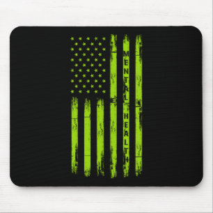 Geestelijke Gezondheid Bewustzijn Amerikaanse vlag Muismat