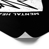 Geestelijke gezondheid Bewustzijn Bestrijd het Sti Poster (Hoek)