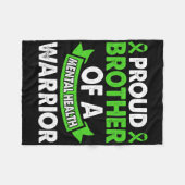 Geestelijke gezondheid Bewustzijn Broer van de Gee Fleece Deken (Voorkant (Horizontaal))