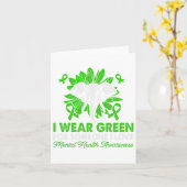 Geestelijke gezondheid Bewustzijn Draag Groen -men Kaart (Gele Bloem)