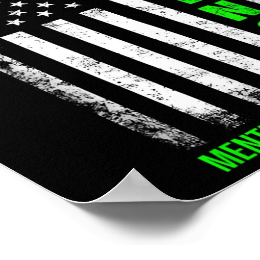 Geestelijke gezondheid Bewustzijn Einde van de Sti Poster (Hoek)